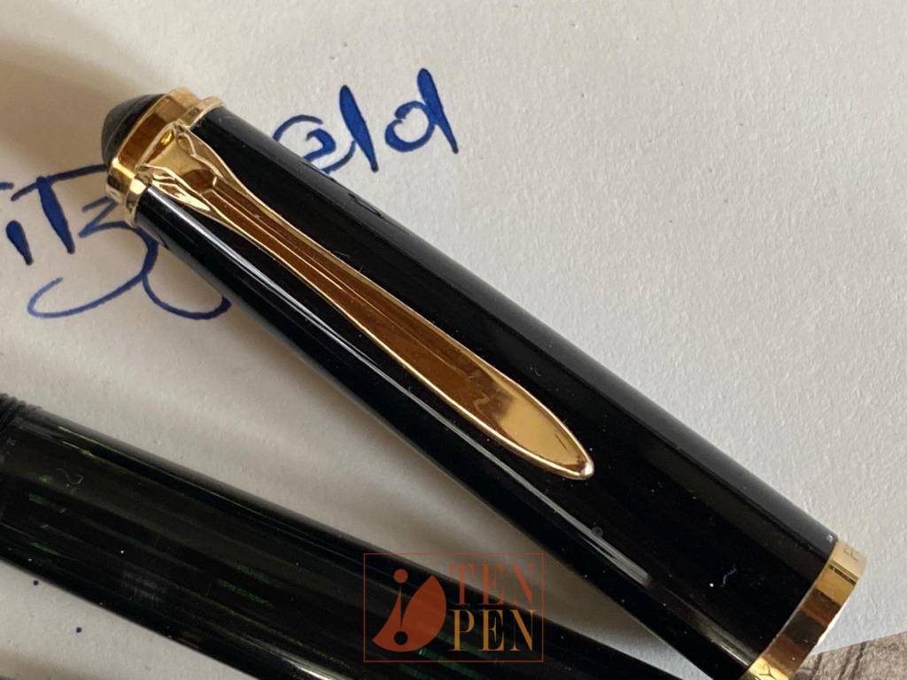 PELIKAN 400 NN BLACK STRIPED SET - F NIB | Tenpen - By Letizia